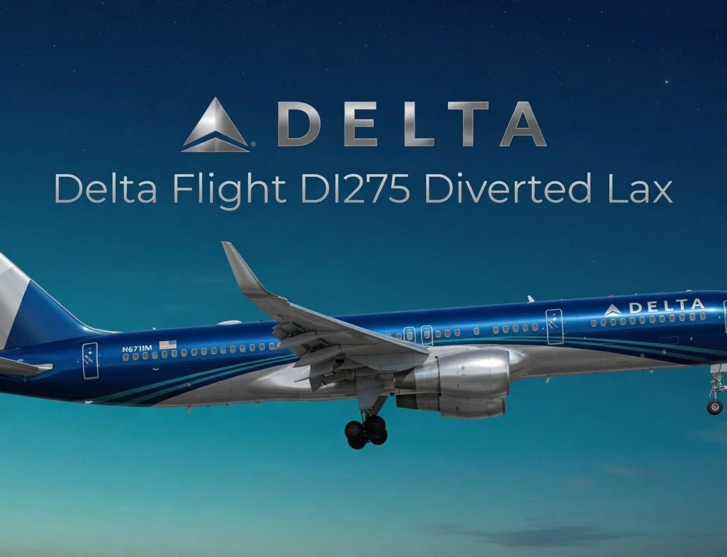 delta flight dl275 japan diversion lax